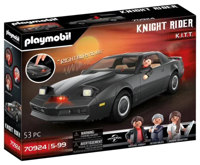 PLAYMOBIL 70924 Knight Rider - K.I.T.T. Bausatz, Mehrfarbig Spielzeug Geschenk