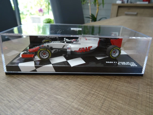 Miniature Haas F1 Team VF-18 2018 De Romain Grosjean - Minichamps 1/43, Neuve