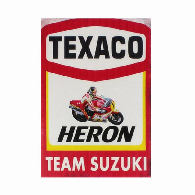 Plaque publicitaire métallique décoration Texaco Neuf - Décoration
