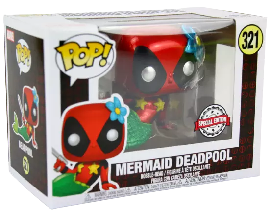 Funko Pop! Vinyl Figur Mermaid Deadpool 321 Special Edition NEU
