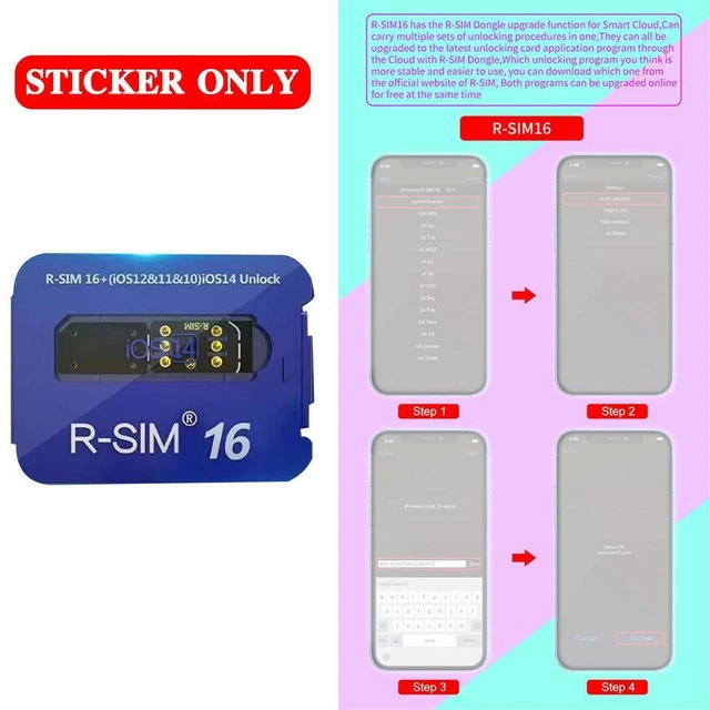 R-SIM16 Nano Unlock Rsim scheda per iPhone 11 12 Pro 8 5G Xs Xr ios14 6s X B8B7