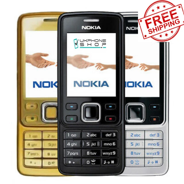 NEW Nokia 6300 Classic Silver Black Gold Unlocked Camera Bluetooth Mobile Phone