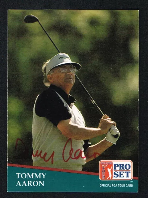 Tommy Aaron signed autograph auto 1991 Pro Set Golf No. 233