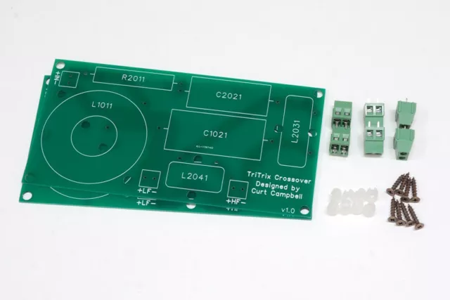 Single Crossover PCB for the TriTrix DIY speaker design - PCB Board Kit