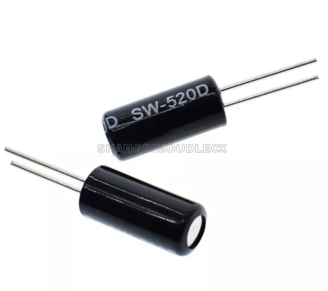 30PCS SW-520D Vibration Sensor Metal Ball Tilt Shaking Switch NEW
