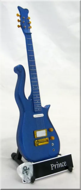 PRINCE Miniature Guitar blue Cloud with Guitar Pick