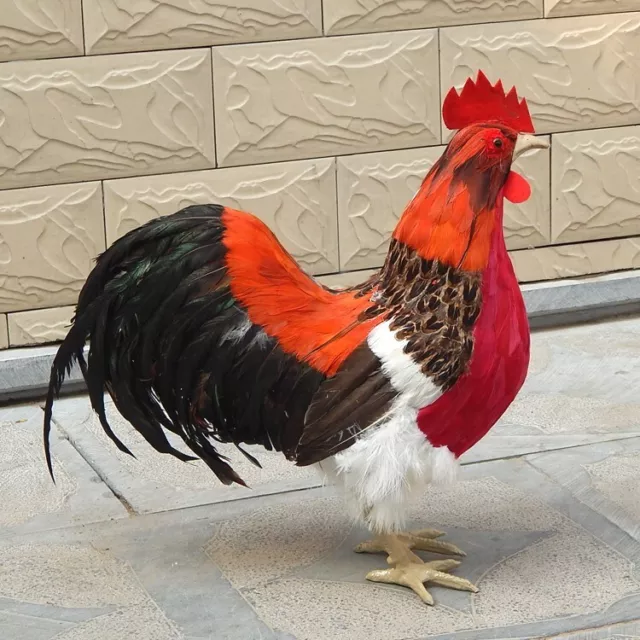 big simulation chicken model plastic&furs rooster toy about 40cm 2