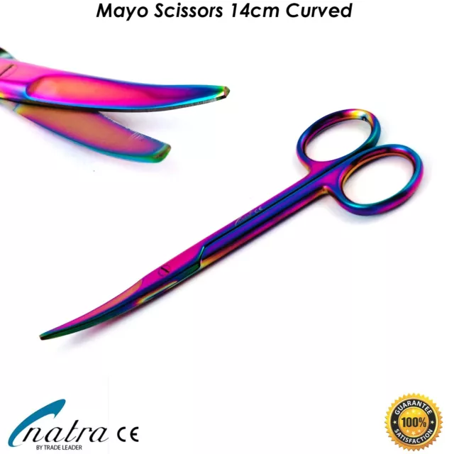 Mayo Ciseaux Tronqué Courbé 14 CM Dissection Médecine Chirurgie Op