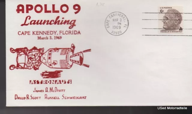 Apollo 9 Launching FDC Ersttagsbrief 1969