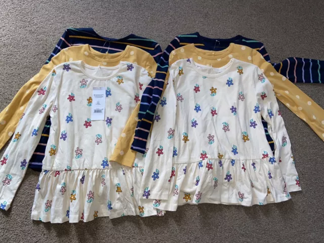 Pacchetto top Peplum per ragazze gemelle 6-7 anni NUOVO