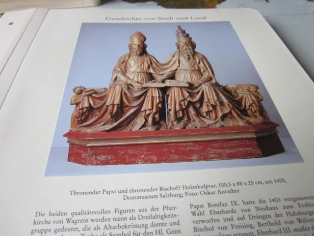 Salzburg Edition 1 1015 Thronender Papst Thronender Bischof um 1400