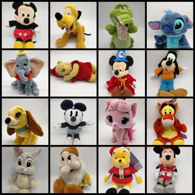 Auswahl Disney Nicotoy Stofftiere Kuscheltiere Micky Mini Maus Donald Goofy