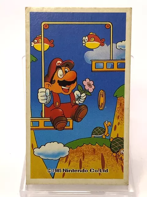 Super Mario Nintendo Official Menko Card 1985 Famicom  Vintage Japanese 80107