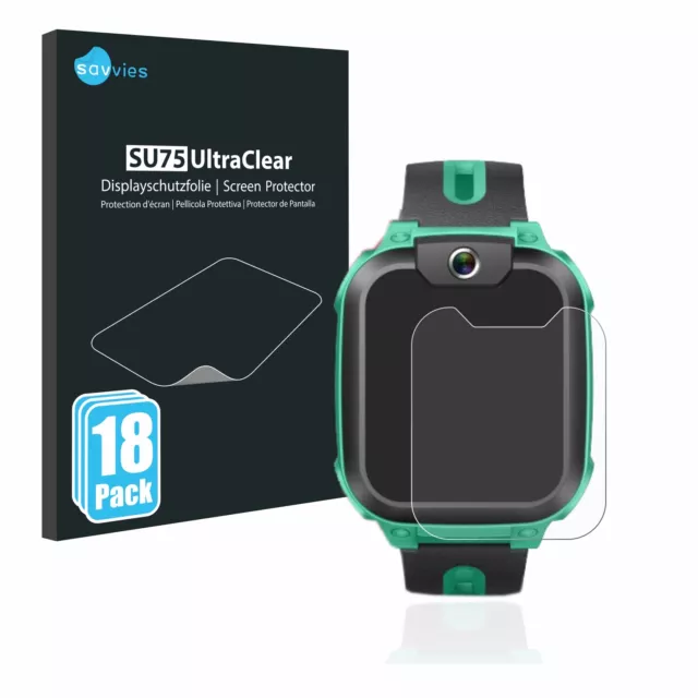 18x Lámina para Imoo Watch Phone Z1 Protector de pantalla Protección transparente