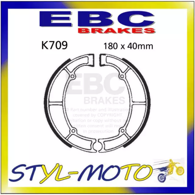 K709 Ganasce Posteriori Ebc Kawasaki Vn 500 Vulcan Ltd 2002