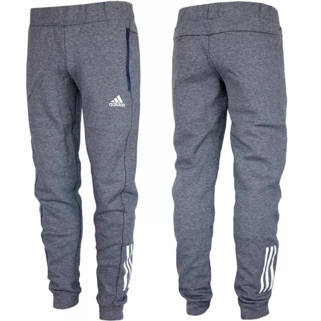 Adidas Niños Pantalón de Jogging y Entrenamiento Sport Jogger Ess 3S Gris/Azul