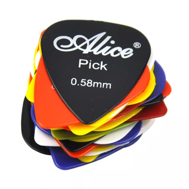 Lots of 24pcs Alice AP-ALT 1.5mm Heavy Celluloid Rounded Triangle Guitar  Picks