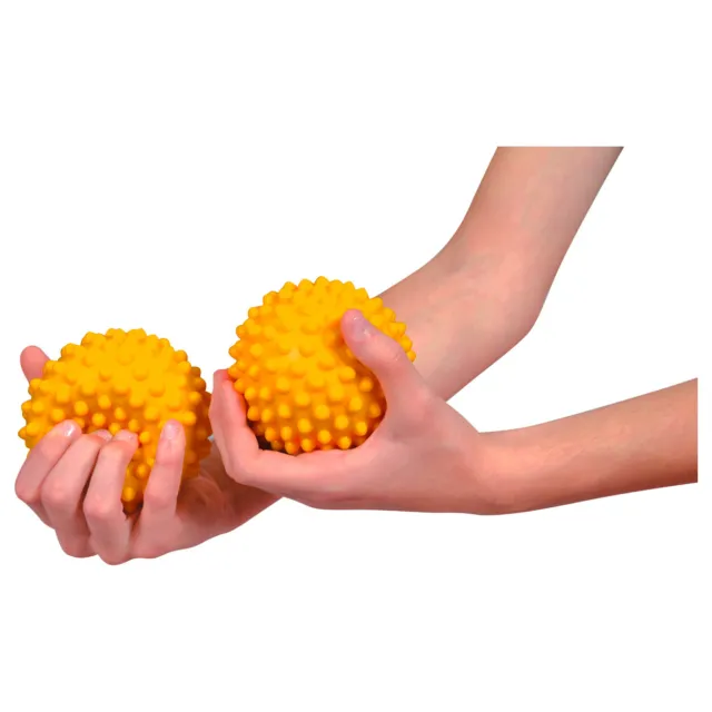 Sensy-Ball Igelball Massageball Reflexzonen Noppenball Selbstmassage 10 cm gelb 2