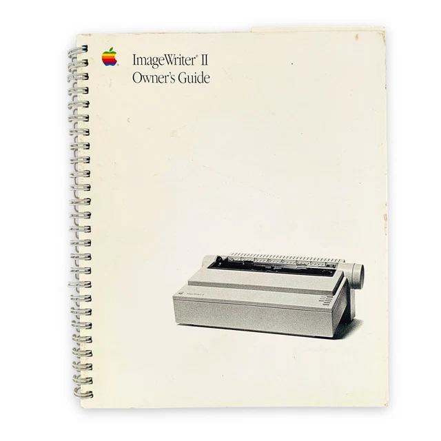 VTG 1989 Apple ImageWriter II Owner's Guide
