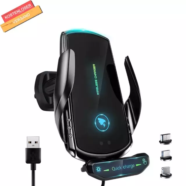 Qi Wireless Autohalterung für Handy Halter mit Induktive Ladefunktion Universal