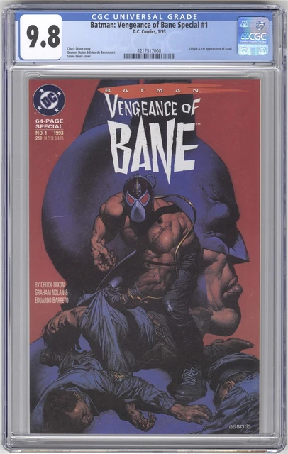 Batman: Vengeance of Bane Special #1 CGC 9.8 HIGH GRADE DC Comic KEY 1st Print