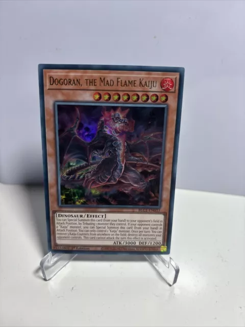 Yu Gi Oh Dogoran Der Kaiju Der Verrückten Flamme   Blc1-En033 Gold Ultra Rare