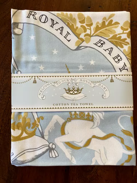 Official Palace Royal Collection Trust Birth of HRH Prince George Tea Towel NEW