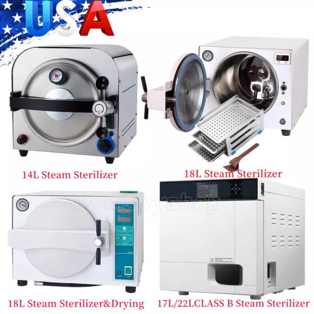 Medical Dental Autoclave Steam Sterilizer 17L/18L/22L Vacuum Steam Sterilization