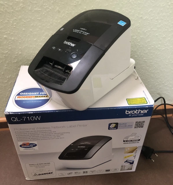BROTHER LABEL PRINTER QL710W WIFI Windows 11 Etiketten Drucker EUR 45,00 PicClick DE