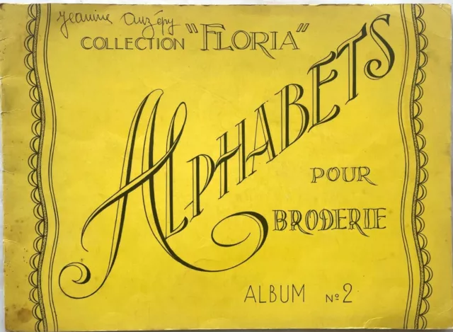 Collection FLORIA Alphabets pour broderie 1948 Album n° 2 Cartier Bresson