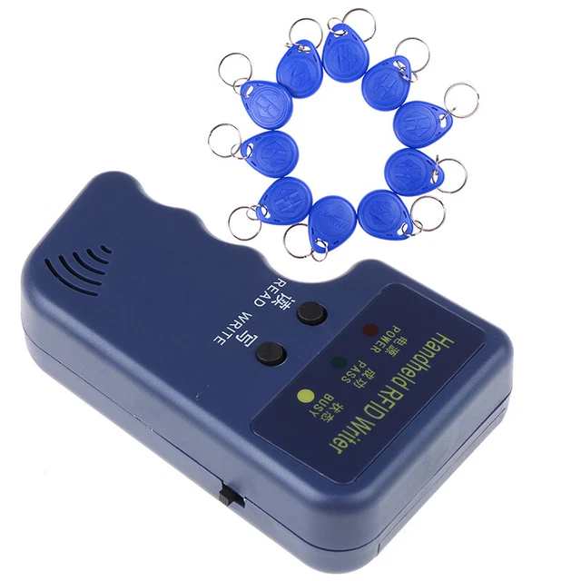 125KHZ HANDHELD RFID Writer/ Copier/ Readers/ Duplicator With 10x ID ...