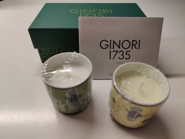 RICHARD GINORI 1735 Kerzen-Set (2 Stück) set of 2 small candles cc 80 Oggetti Sh