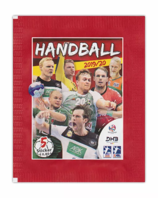 Handball Saison 2019 2020 inkl. EM-Special - 1 Booster Tütchen mit je 5 Stickern