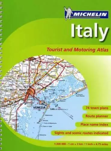 Michelin Atlas Italy (Atlas (Michelin)) - Spiral-bound By Michelin - ACCEPTABLE