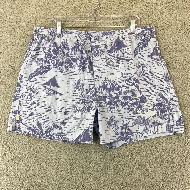 Tommy Bahama Men's Size XL All Over Print Beach Stretch Waist Cotton Swim Shorts