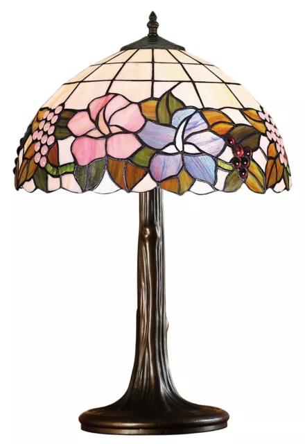 Lily Medium Tiffany Style Stained Glass Table Lamp
