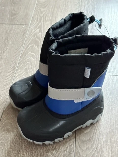 TODDLER BOYS SNOW Boots Blue Stars Size 6 NEW Tesco F F BNWT
