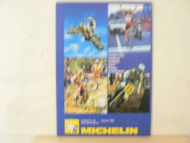 O081 Brochure Michelin Banden Motoren,Scooters,Karts,Bromfietsen,Fietsen Prospek