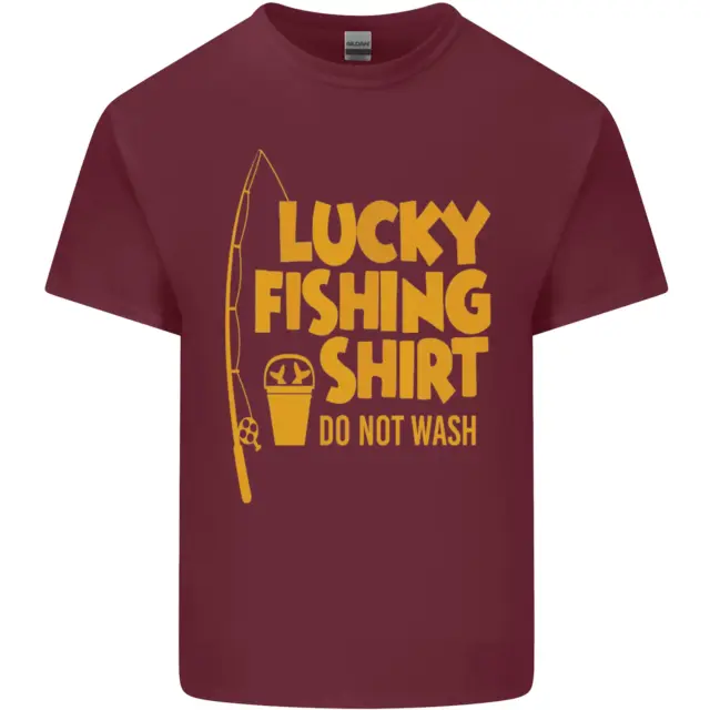 T-shirt top da uomo in cotone Lucky Fishing Fisherman divertente 9