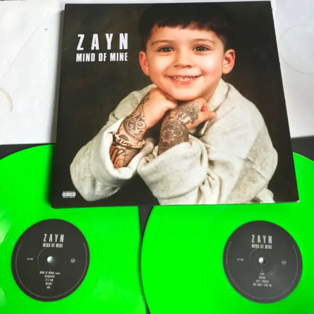 ZAYN ( 	Zain Malik ) -  Mind Of Mine 	2 x Neon Green Vinyl, LP, Album 2016