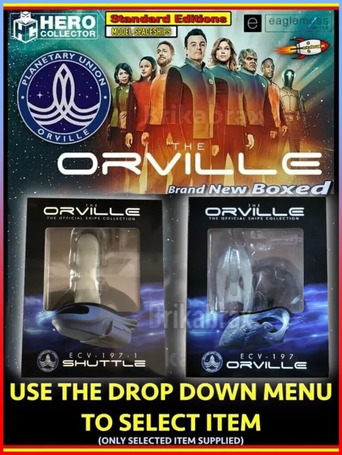 Eaglemoss The Orville Schiffskollektion Modell Raumschiffe (Artikel auswählen) Neu verpackt