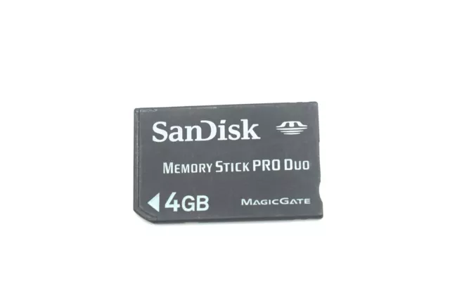 Official SanDisk 4GB Memory Stick Pro Duo MS Card for Sony Old Camera/DV/PSP