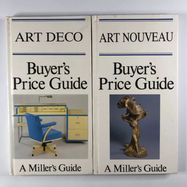 Miller's Buyers Guide Art Deco & Art Nouveau 2x Book Bundle Lot Buyer's Price