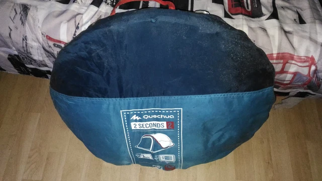 QUECHUA by decathlon Tente de camping 2 places, 2 SECONDS bleu
