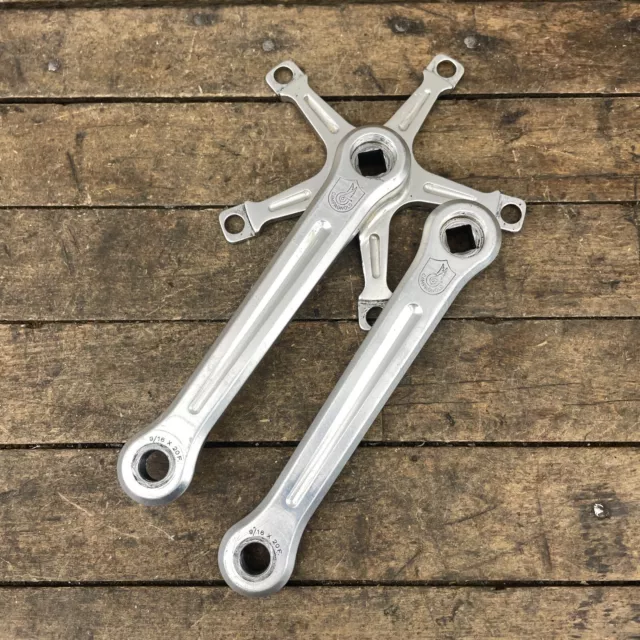 Vintage Campagnolo Track Crank Set 170 mm 144 Crankset Schwinn Paramount Pista Vintage Campagnolo Track Crank Set 170 mm 144 Crankset Schwinn Paramount Pista
