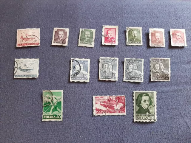 Alte Gestempelte Briefmarken Polska