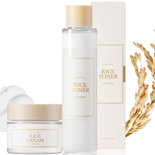 I'm from Rice Toner 150ml +Rice Cream, Glowing Look, Nourishes Deeply, Hydrating