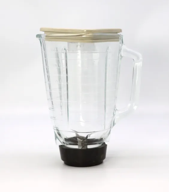 Vintage Oster Osterizer Replacement 5 Cup Glass Blender Jar w/ Lid & Blade