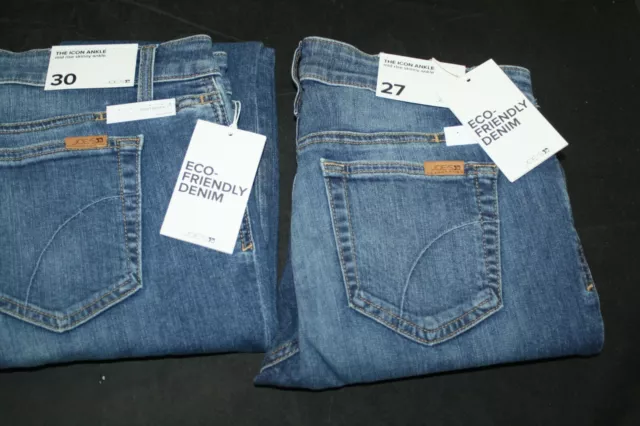 Joe's Icon Ankle Mid Rise Sknny Blue Jeans Dstressed Stretch 24 27  Sizes Nwt 3