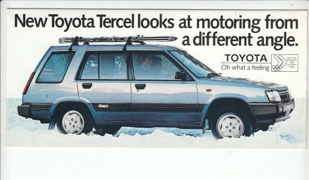 1983 TOYOTA AL25 TERCEL 4WD Australian Small Format Brochure SR5 $16.00 ...